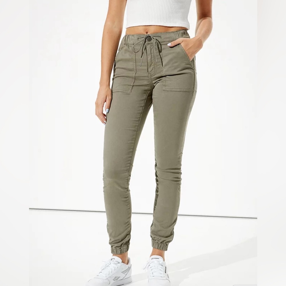 AE High-Waisted Jegging Jogger - Olive